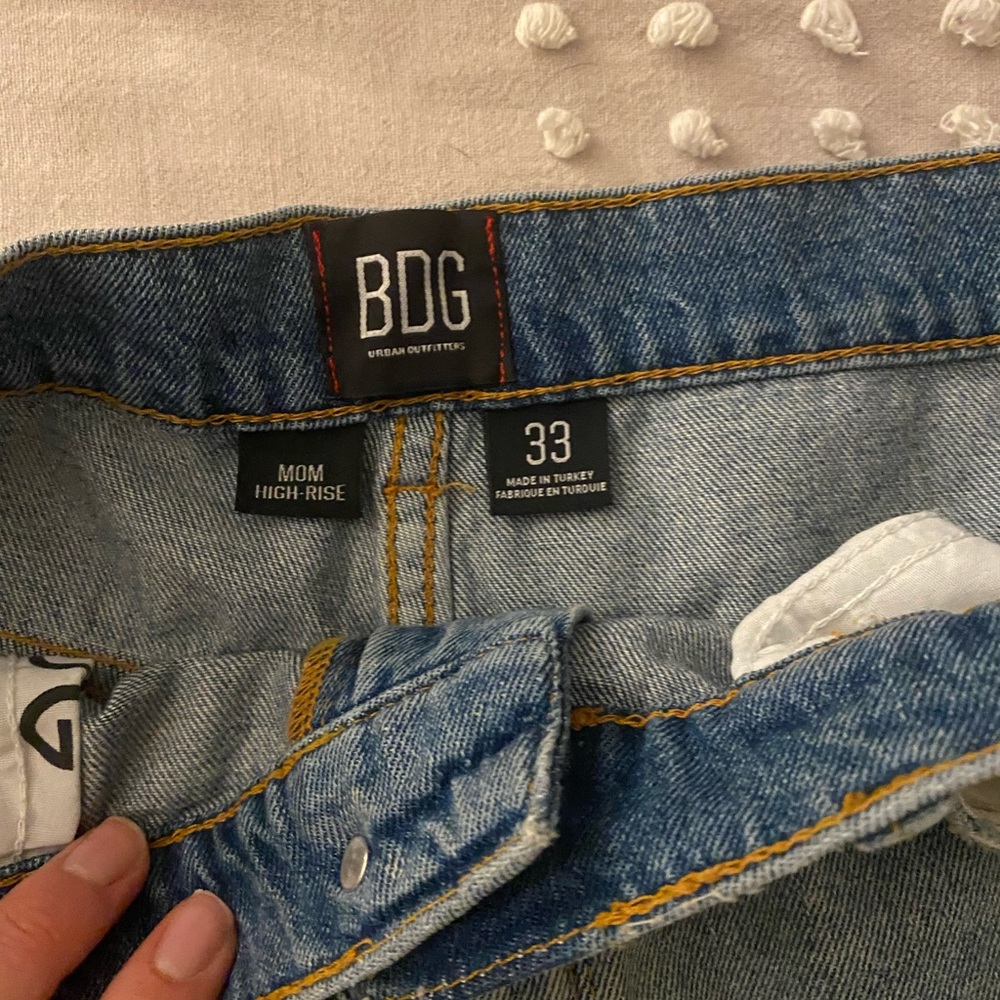 BDG High-Waisted Distressed Mom Jean